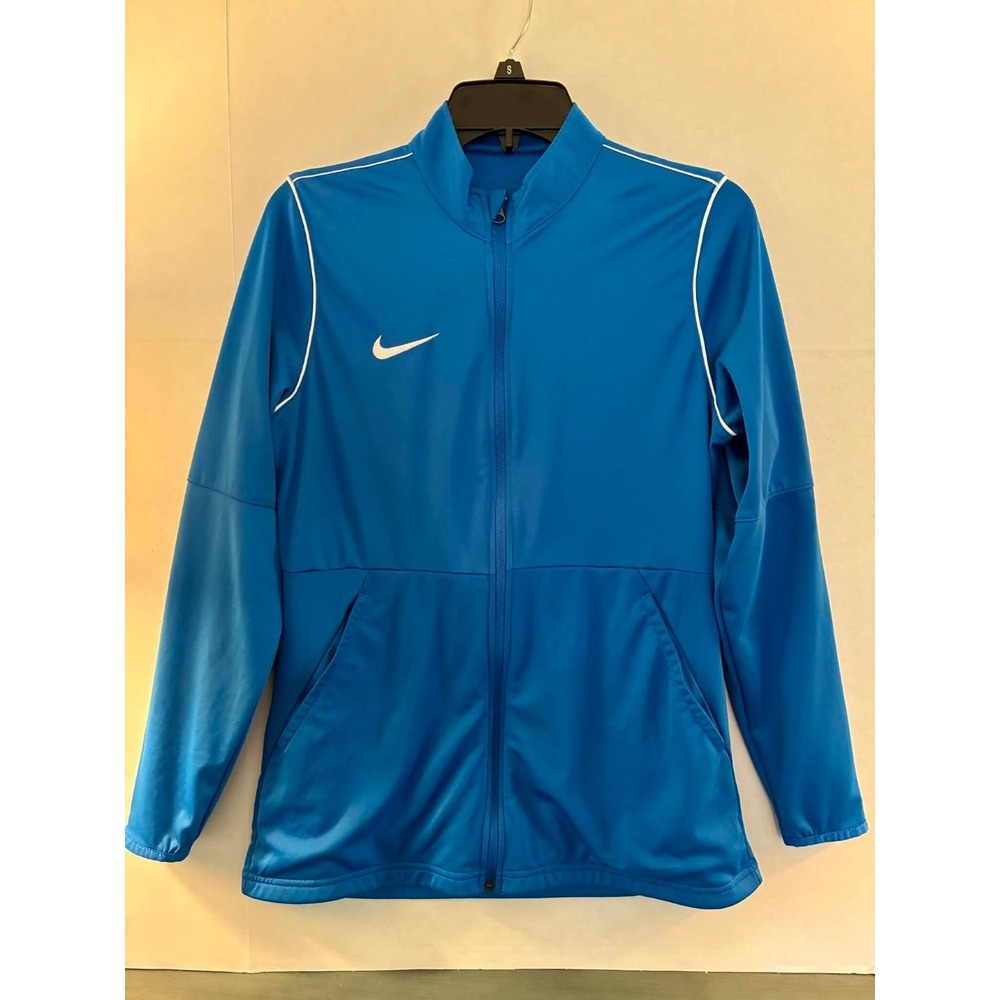 Nike Dri-FIT Womens Small Blue Full‎ Zip Track Jacket Athletic Training